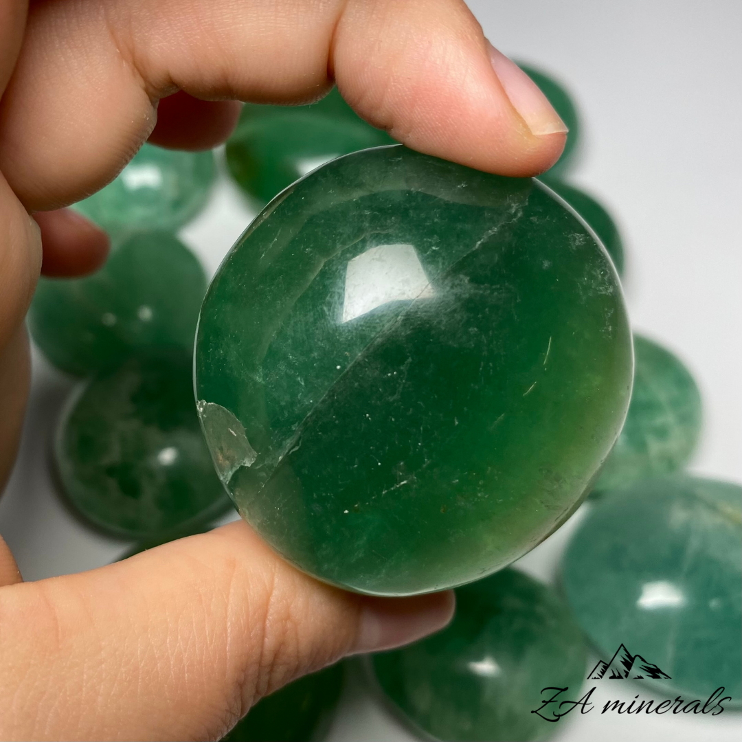 Polished Fluorite Palmstones (x12) 0.762kg