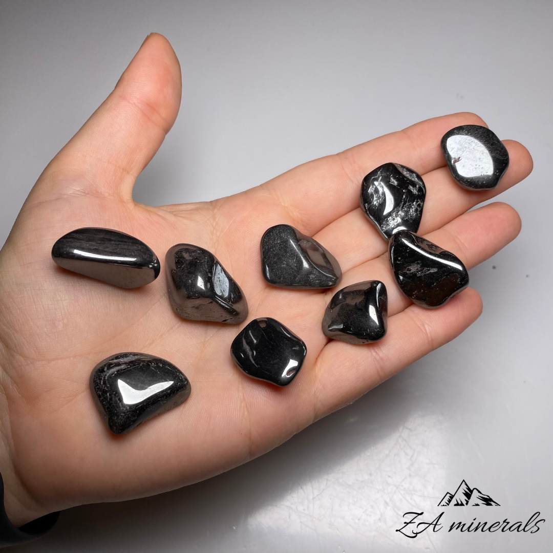 Polished Hematite tumbles (x15) 0.228kg