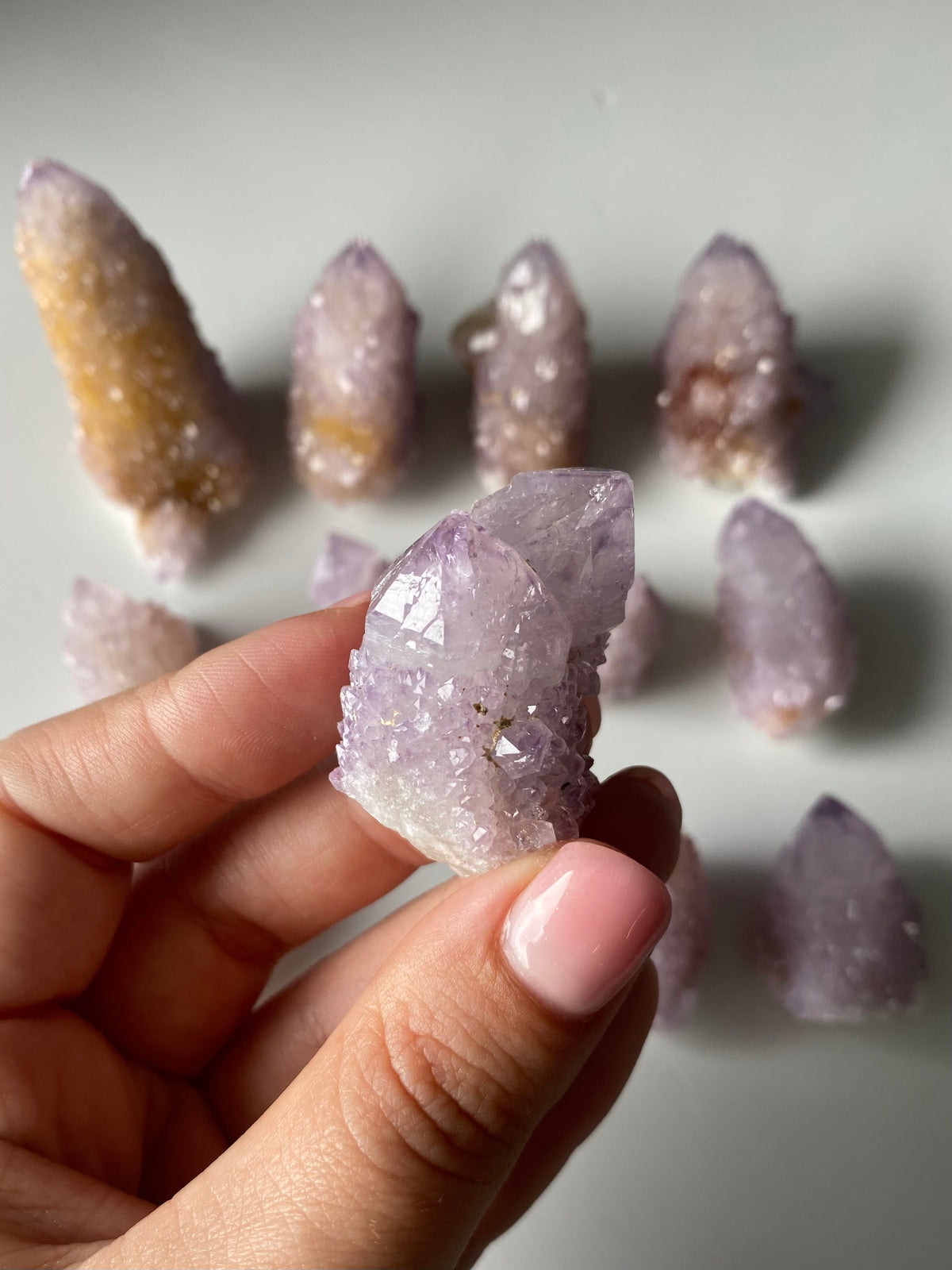 Lavender Cactus Quartz (x12) 0.277kg TT1