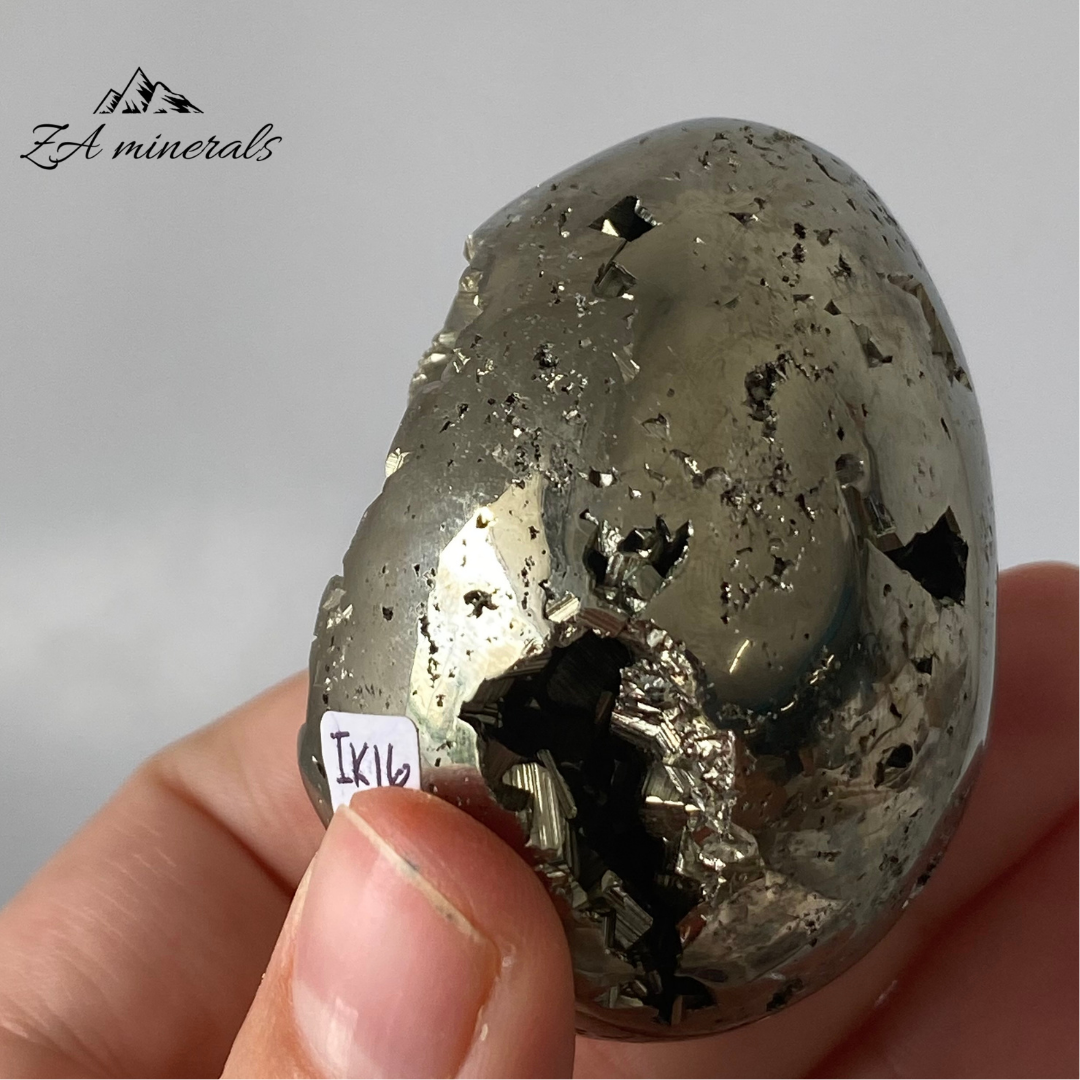 Polished Pyrite Egg 0.169kg IK16