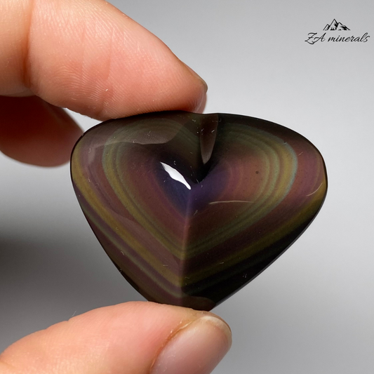 Polished Rainbow Obsidian Heart 0.009kg IN10
