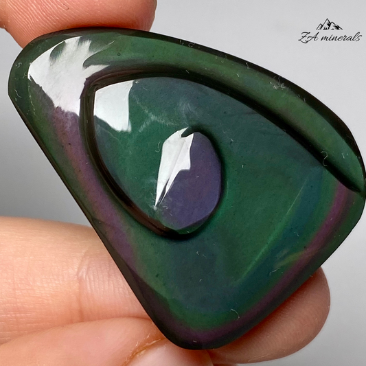Polished Rainbow Obsidian Snail  0.008kg IN13