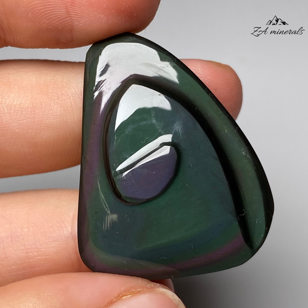 Polished Rainbow Obsidian Snail 0.008kg IN13