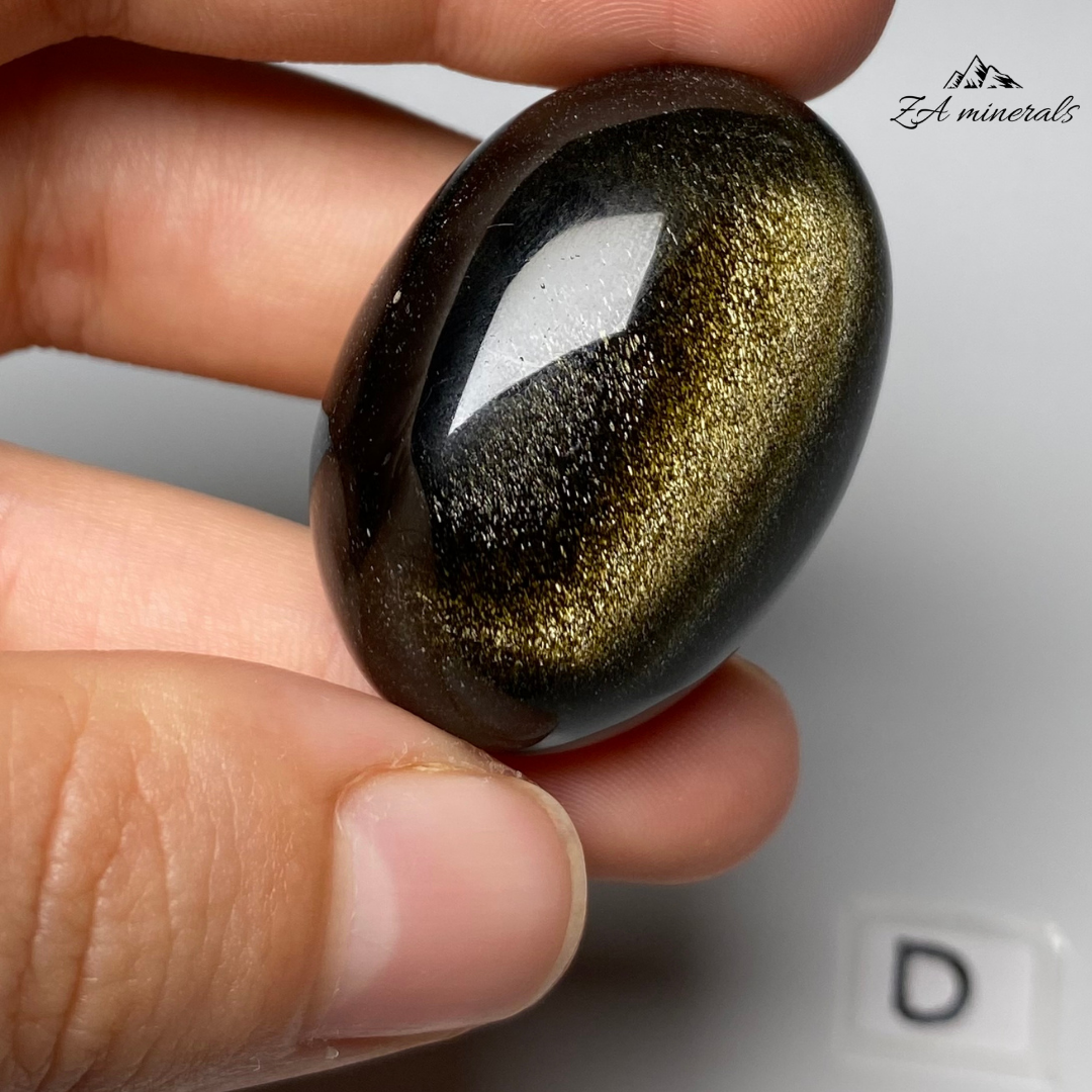 Polished Goldsheen Obsidian Tumbles IN06