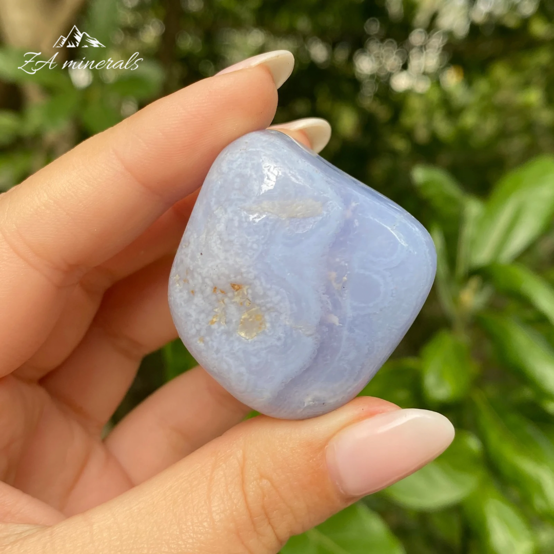 Blue Lace Agate tumble 60g (HX16)