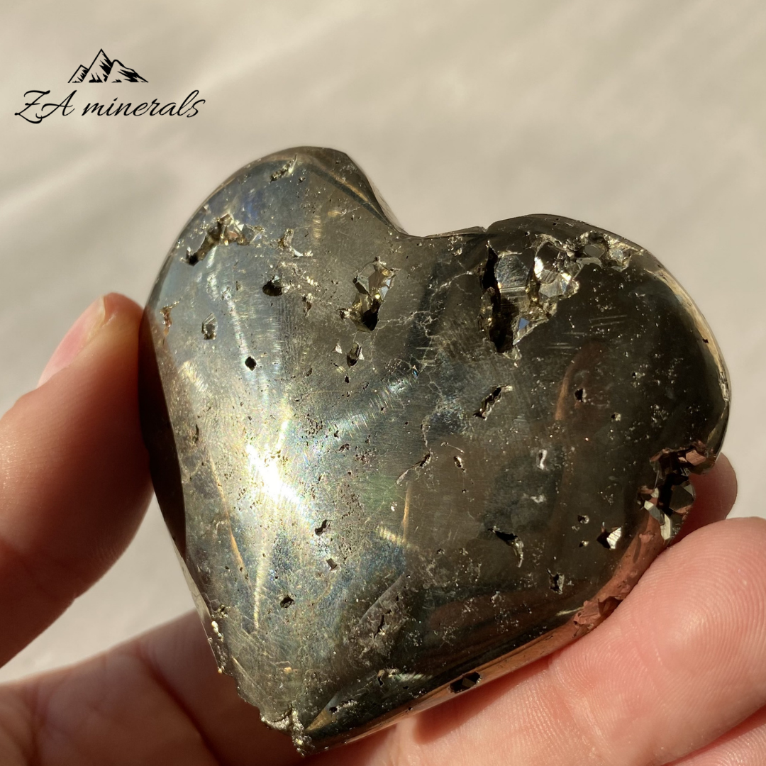 Polished Pyrite Heart 0.137kg IW13