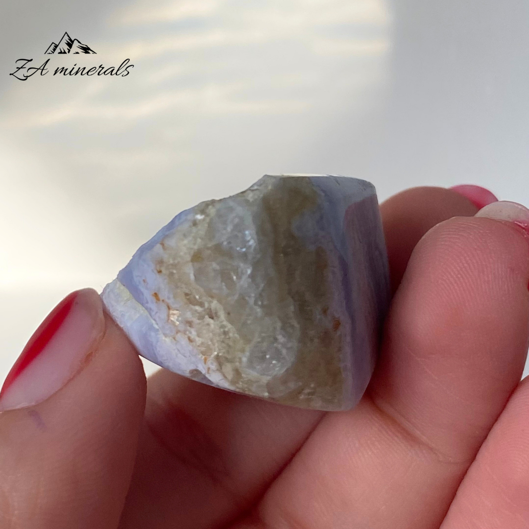 Part Polished Blue Lace Agate 0.022kg JA11