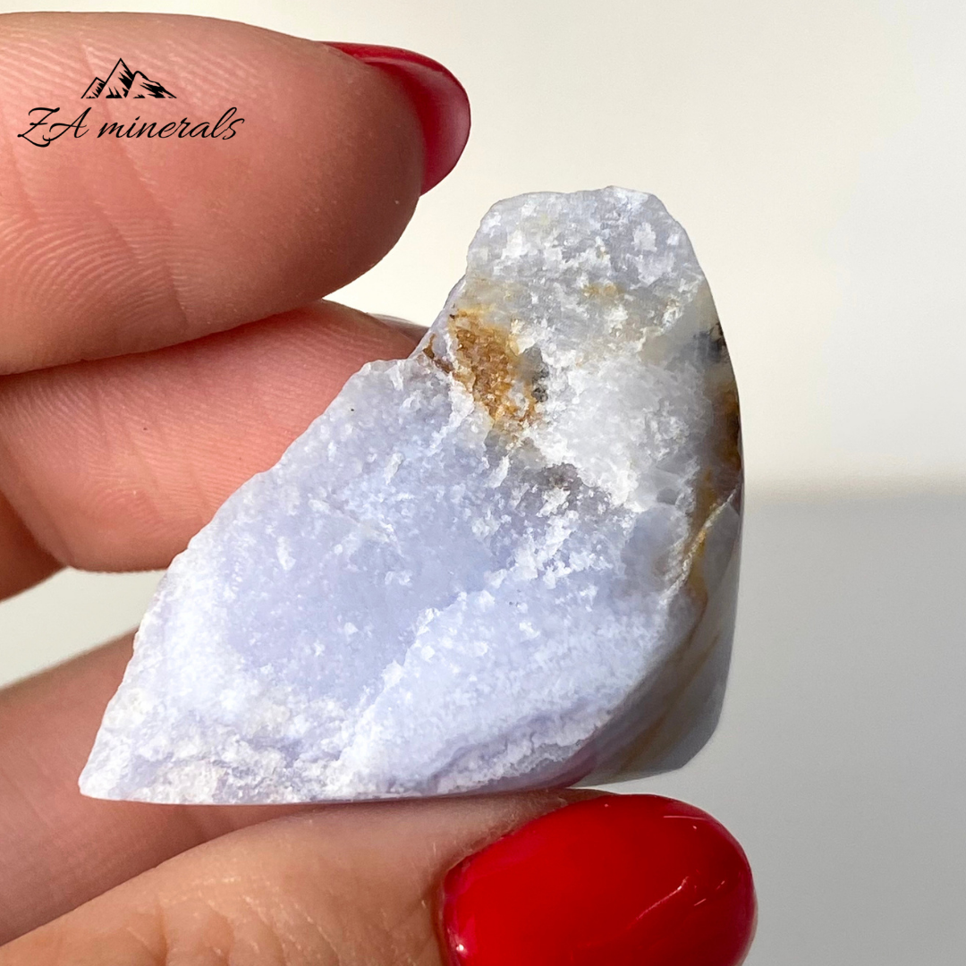 Part Polished Blue Lace Agate 0.019kg JA13