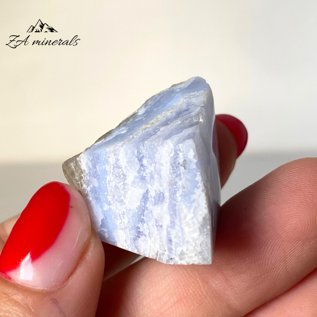 Part Polished Blue Lace Agate 0.017kg JA14