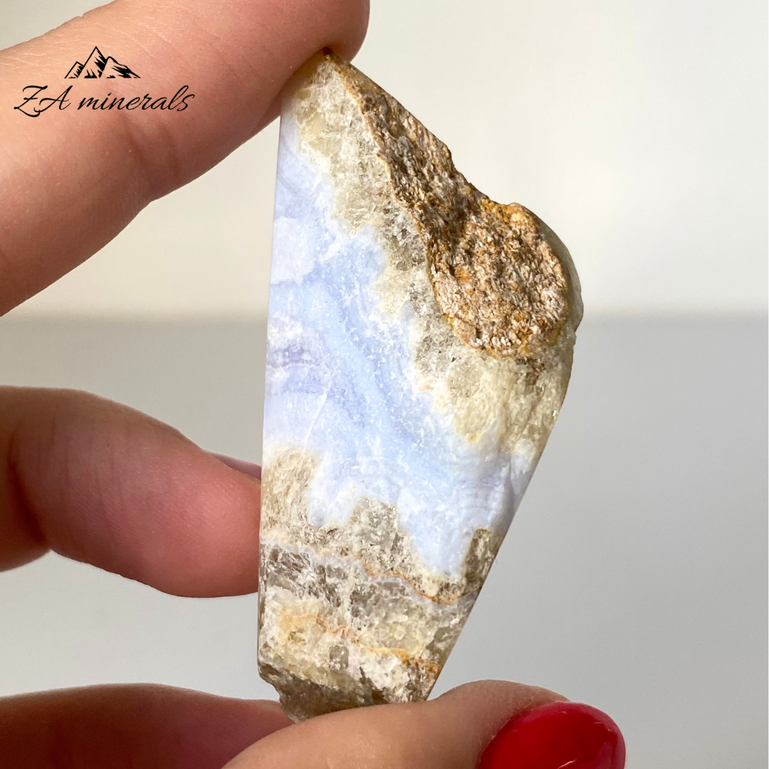 Part Polished Blue Lace Agate 0.022kg JA15