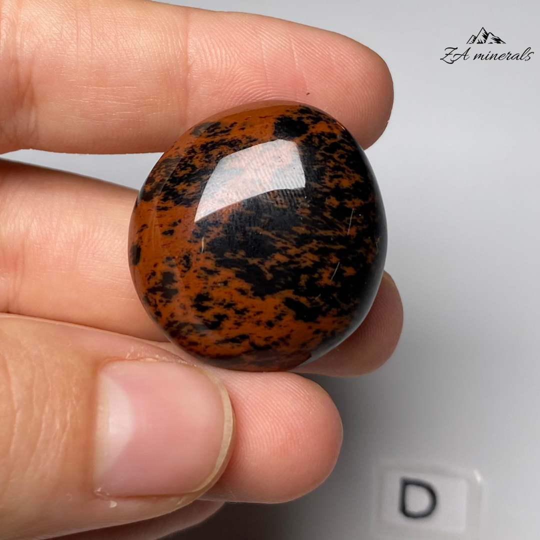 Polished Mahogany Obsidian Tumbles IN07