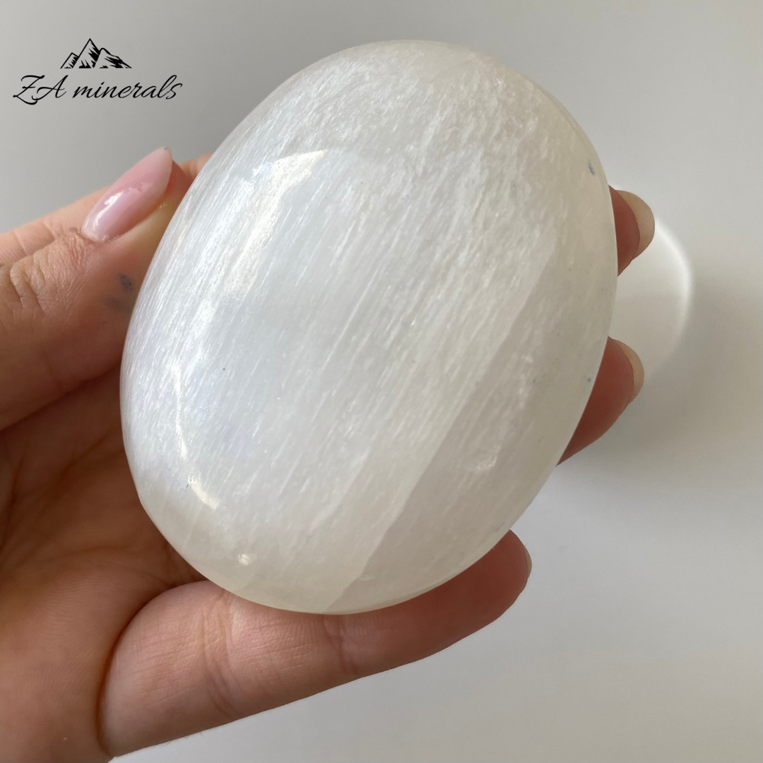 Selenite Palm stones (x6) 0.632kg