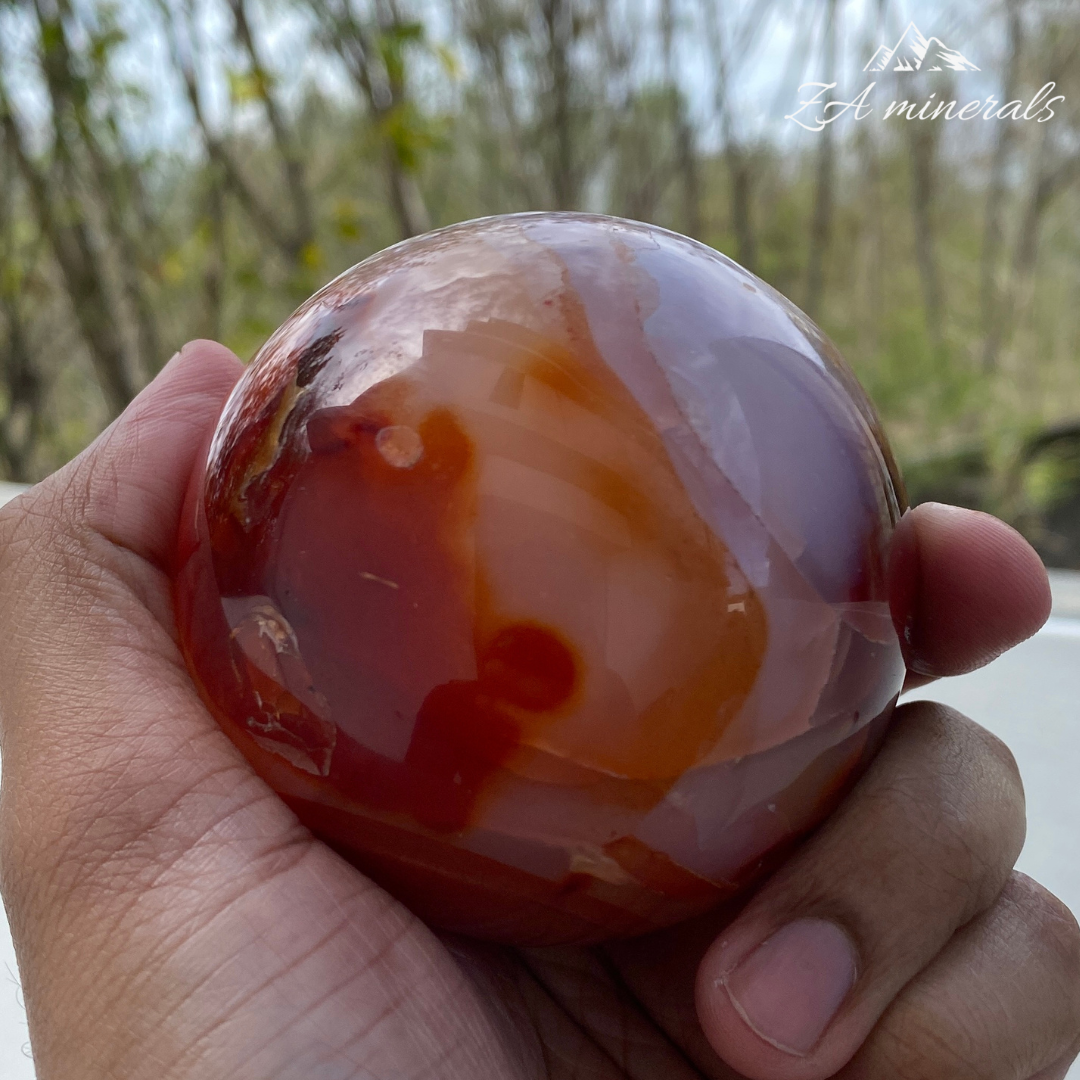Carnelian Polished Sphere HN19