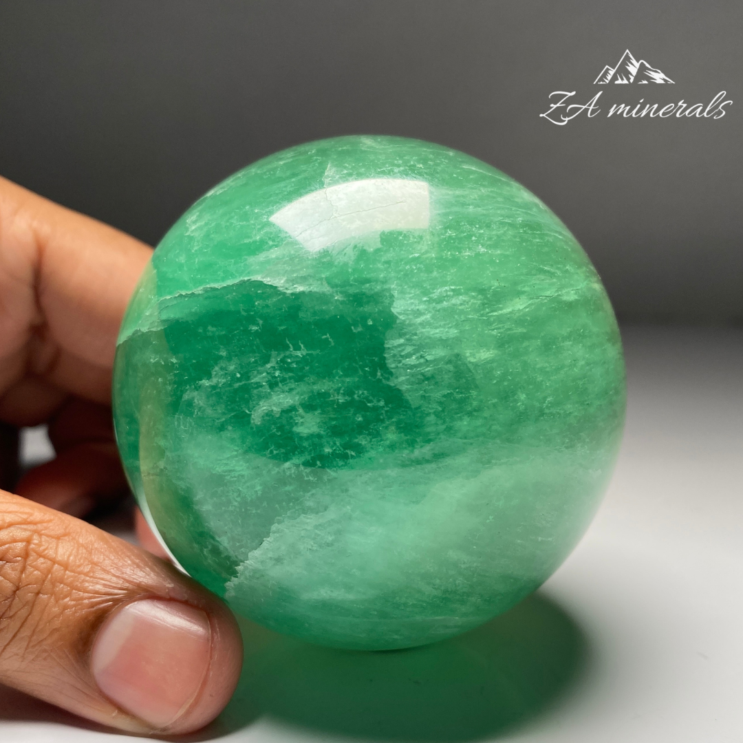 Polished Fluorite Sphere HV01
