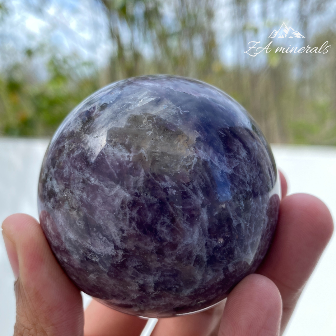Lepidolite Polished Sphere HN11