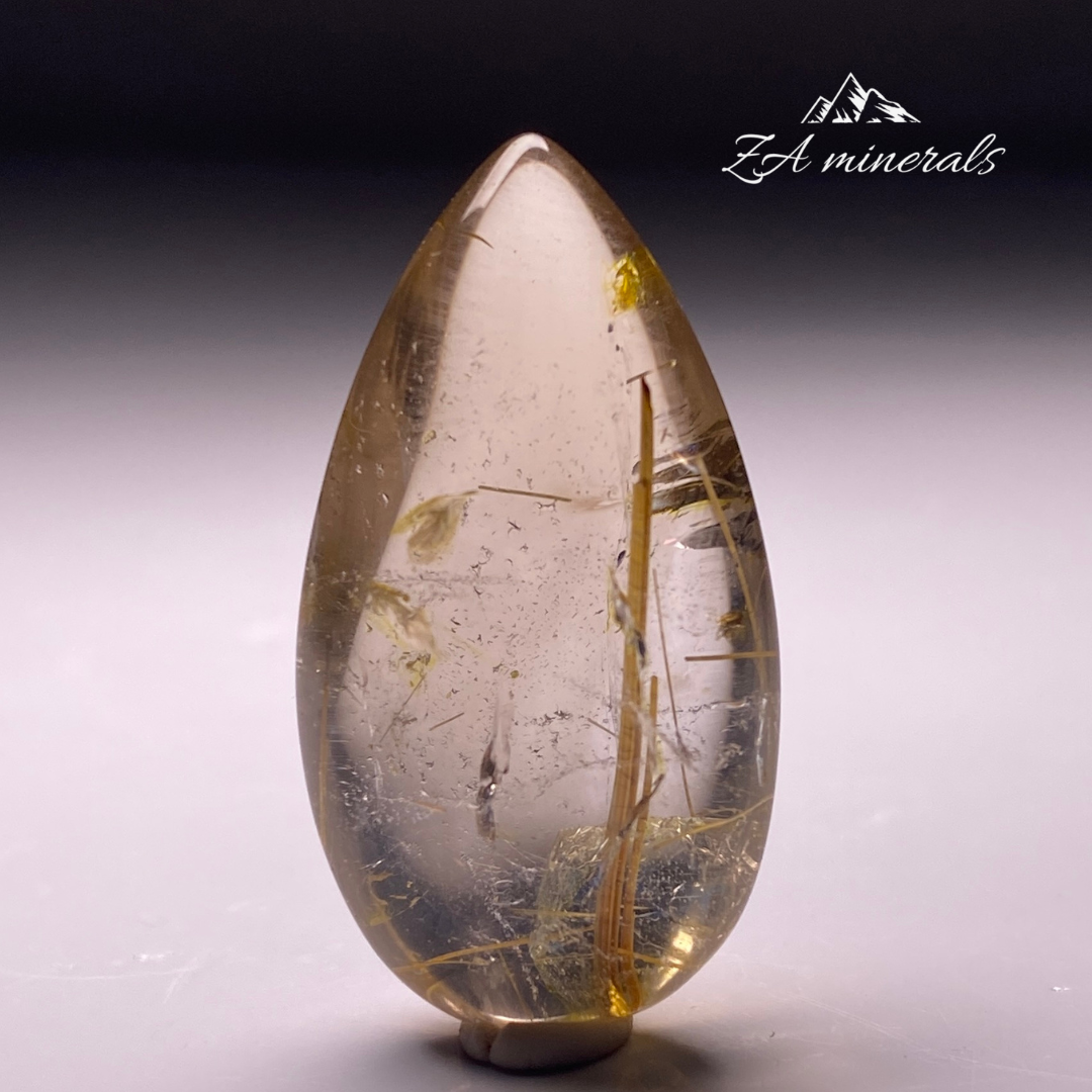 Rutilated Teardrop Quartz HS08