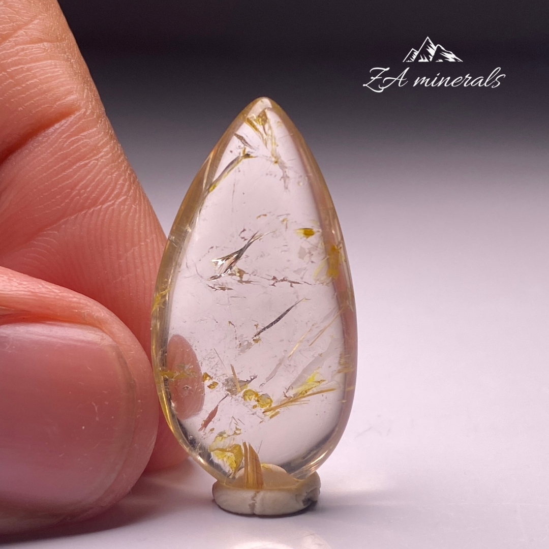 Rutilated Teardrop Quartz HS11