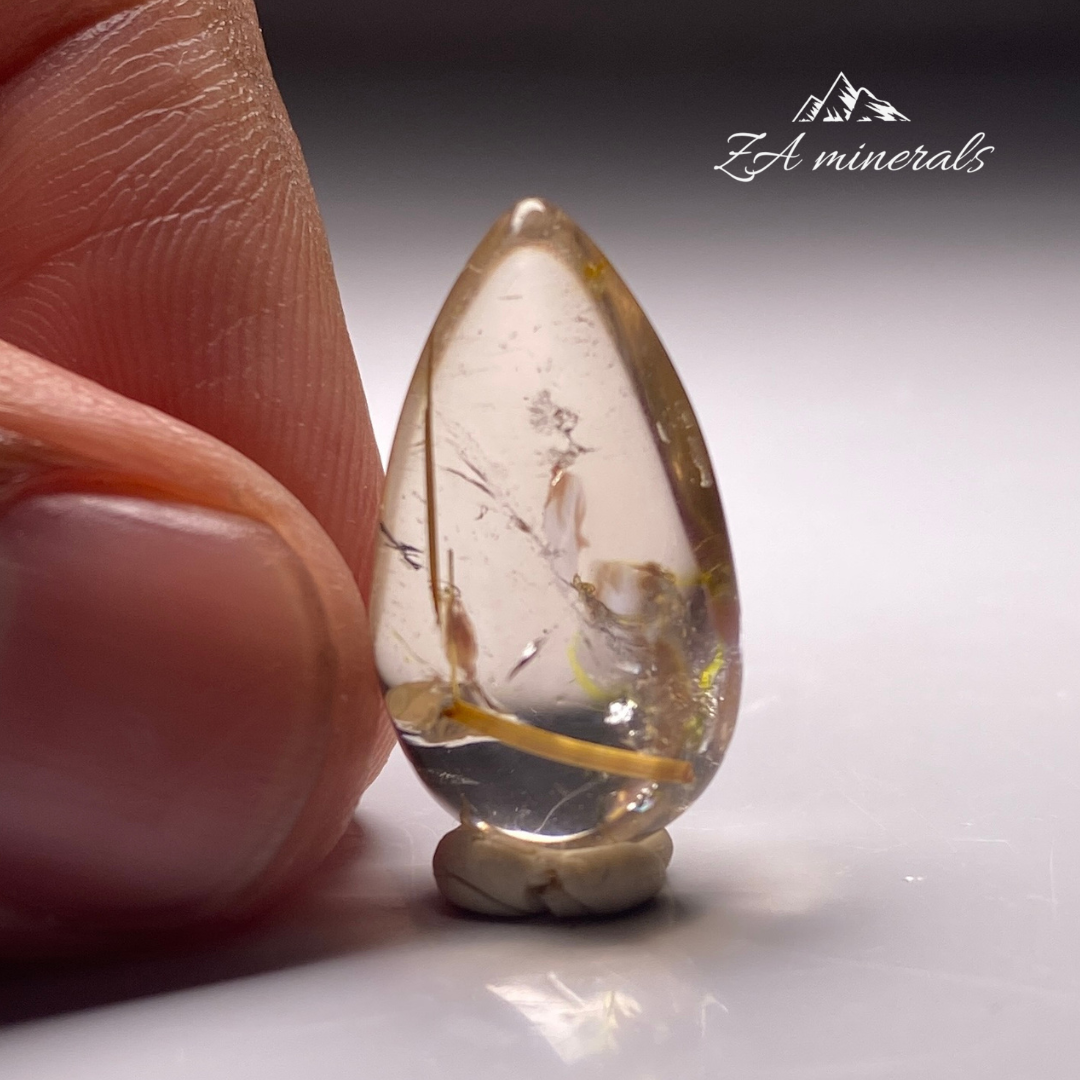 Rutilated Teardrop Quartz HS12