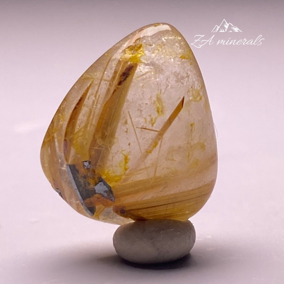 Rutilated Teardrop Quartz HS17
