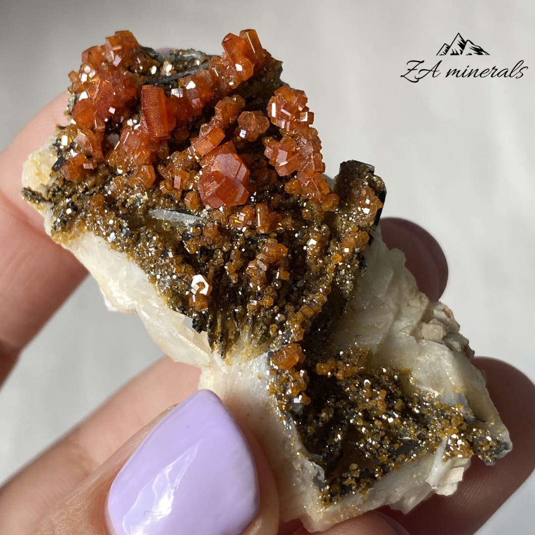Vanadinite Barite (x19) 0.826kg RTS17