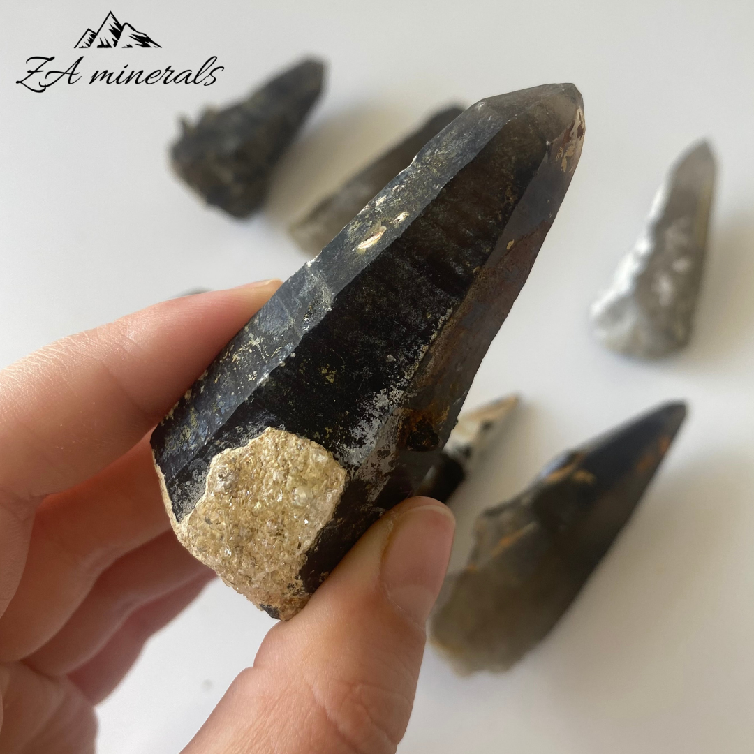 Tessin Habit Smoky Quartz (x8) 0.366kg