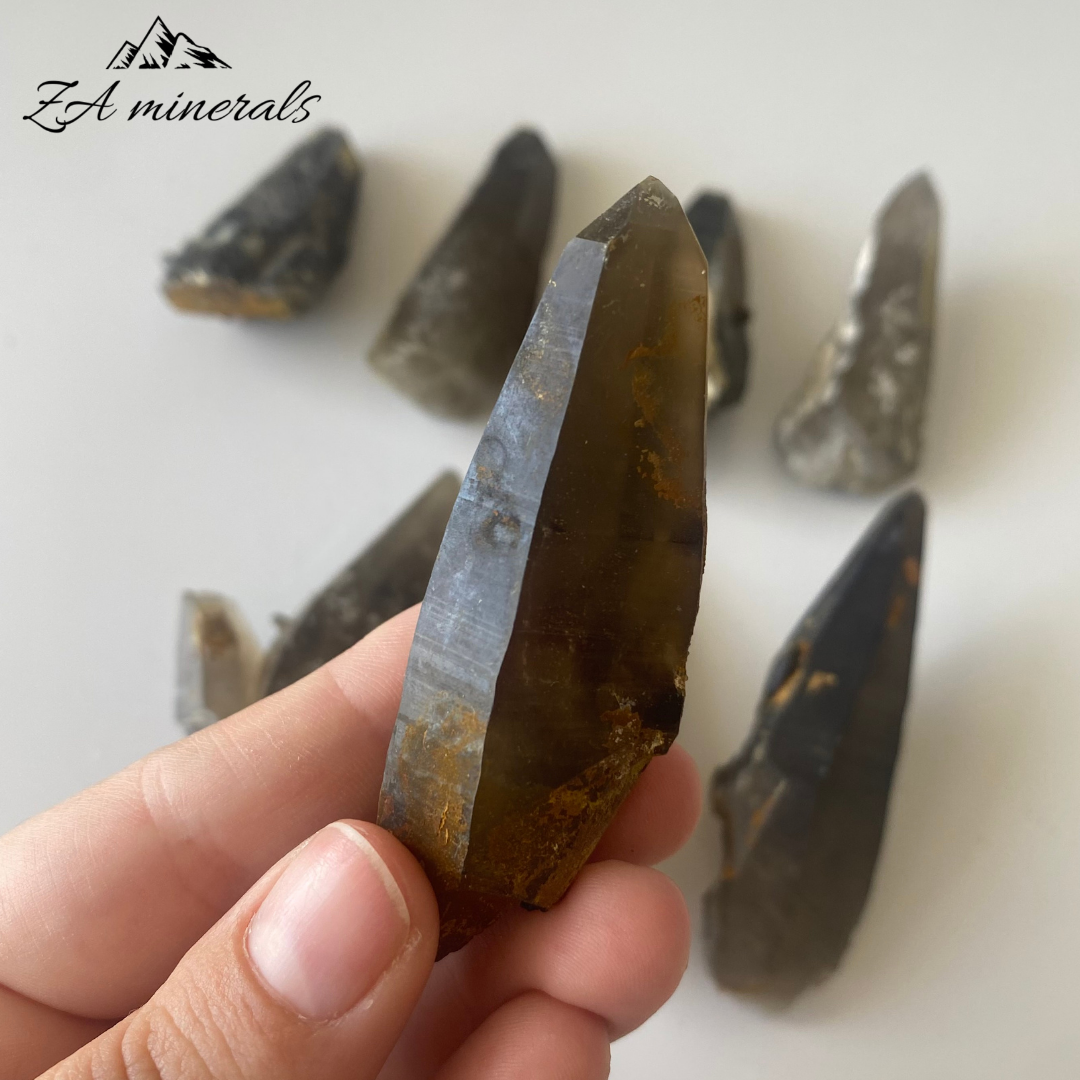 Tessin Habit Smoky Quartz (x8) 0.366kg