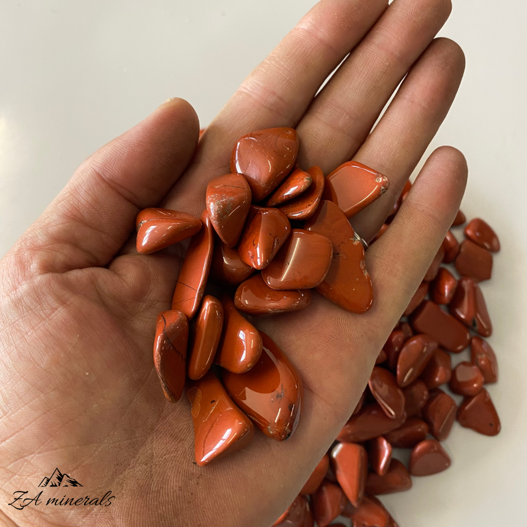 Polished Red Jasper tumbles 1kg