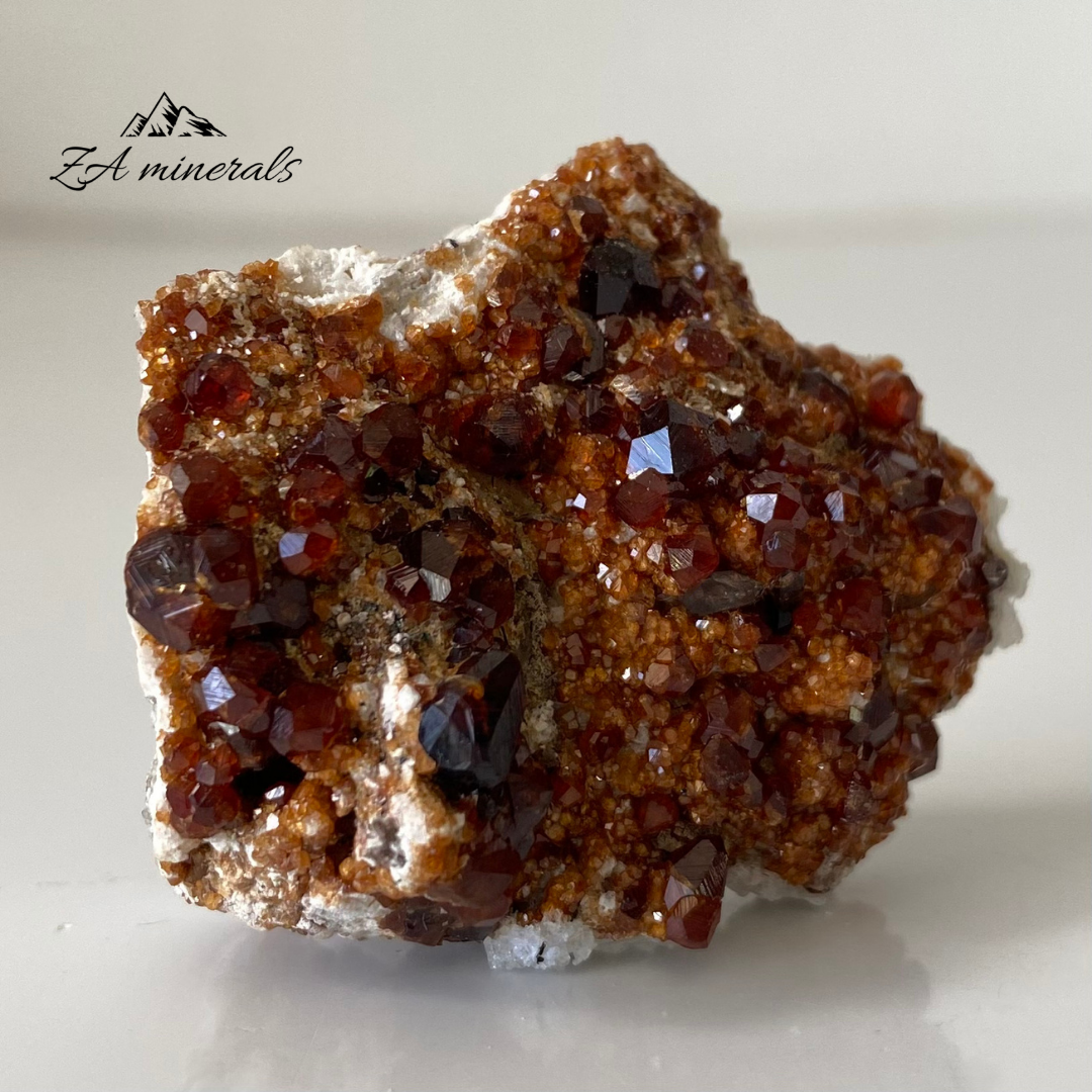Spessartine Garnet & Feldspar 0.033kg