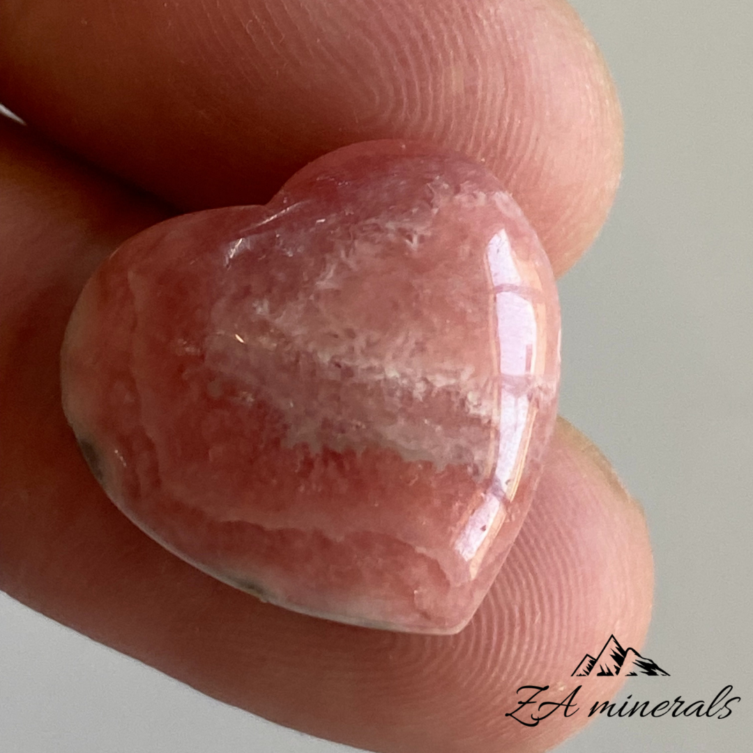 Rhodochrosite Heart Cabochon