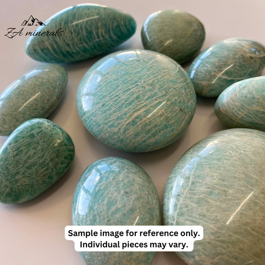 Polished Amazonite Palmstones IQ5