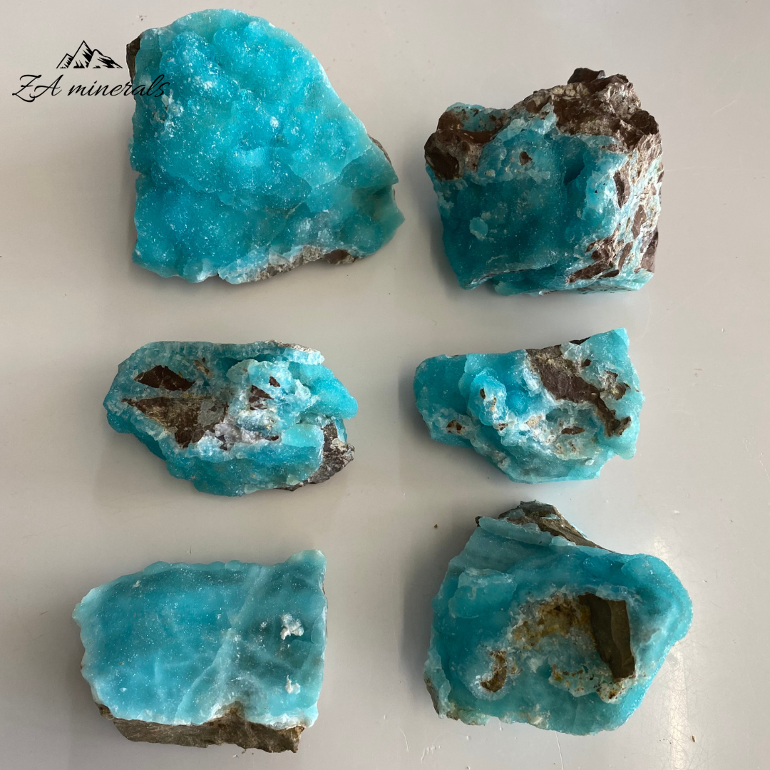 Hemimorphite (x6) 1.030kg