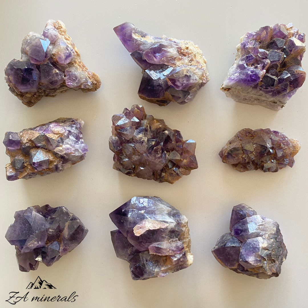 Chevron Amethyst Quartz (x16) 1.4kg RTS12