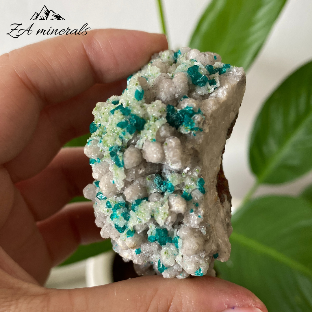 Dioptase & Calcite 158g IE5