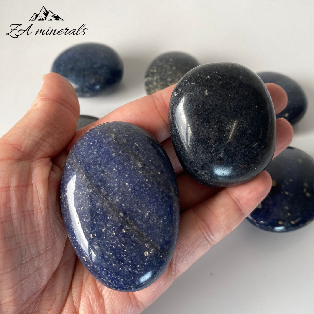 Polished Lazulite Palmstones 1kg