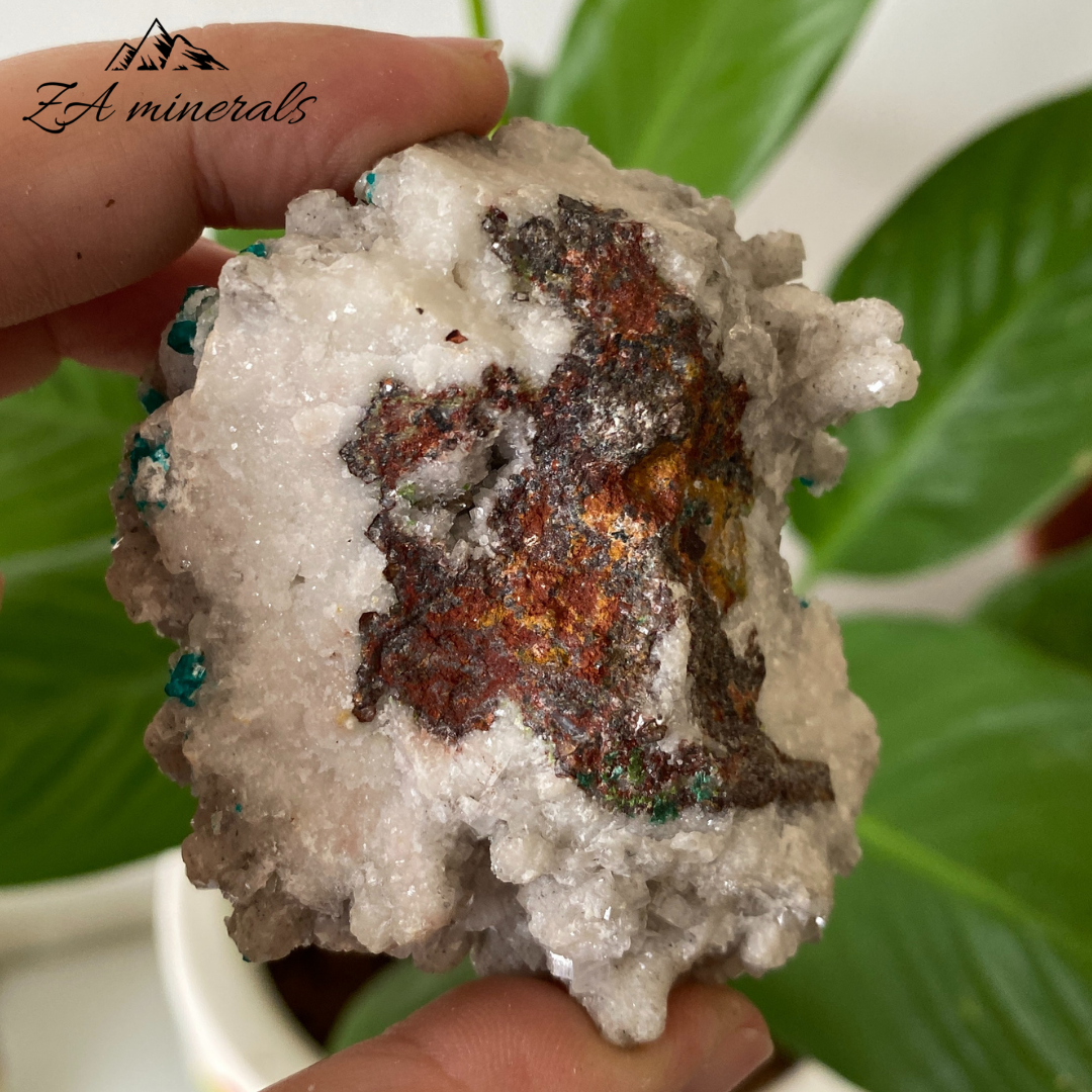 Dioptase & Calcite 158g IE5