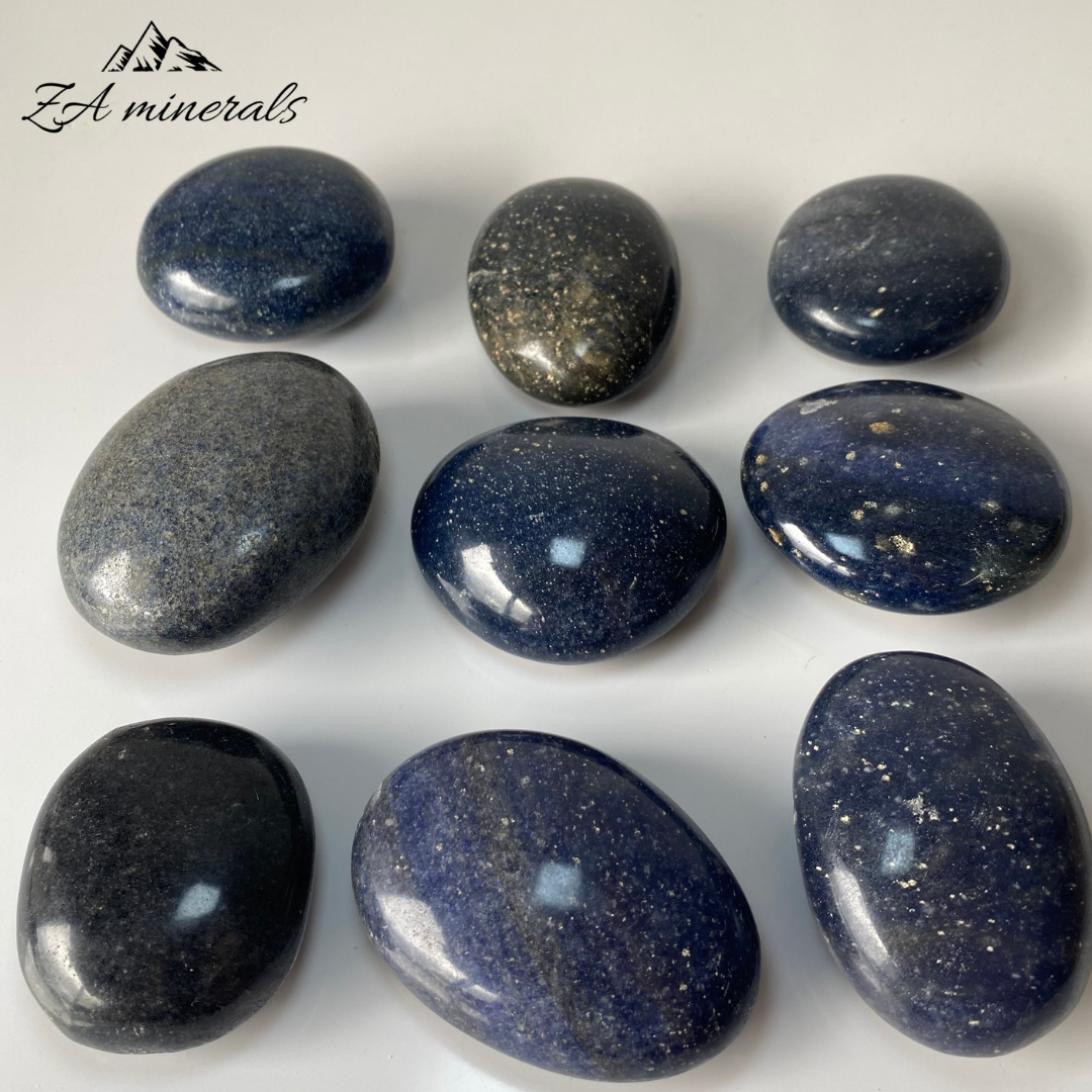 Polished Lazulite Palmstones 1kg