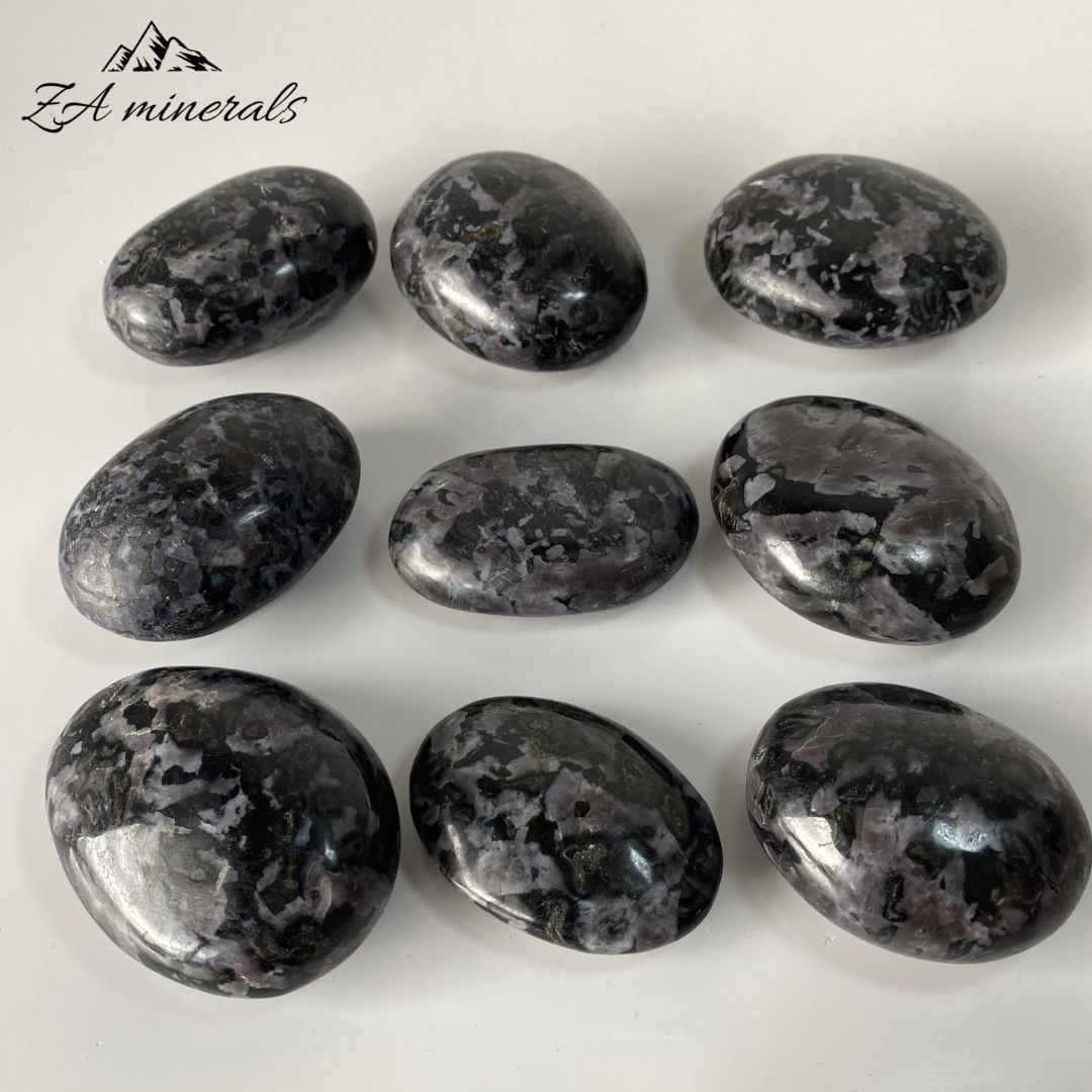 Polished Indigo Gabbro Palmstones 1kg