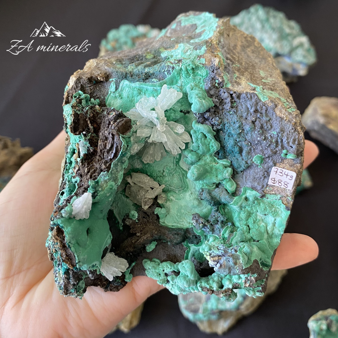 Baryte and Malachite (x16) 5kg CL3