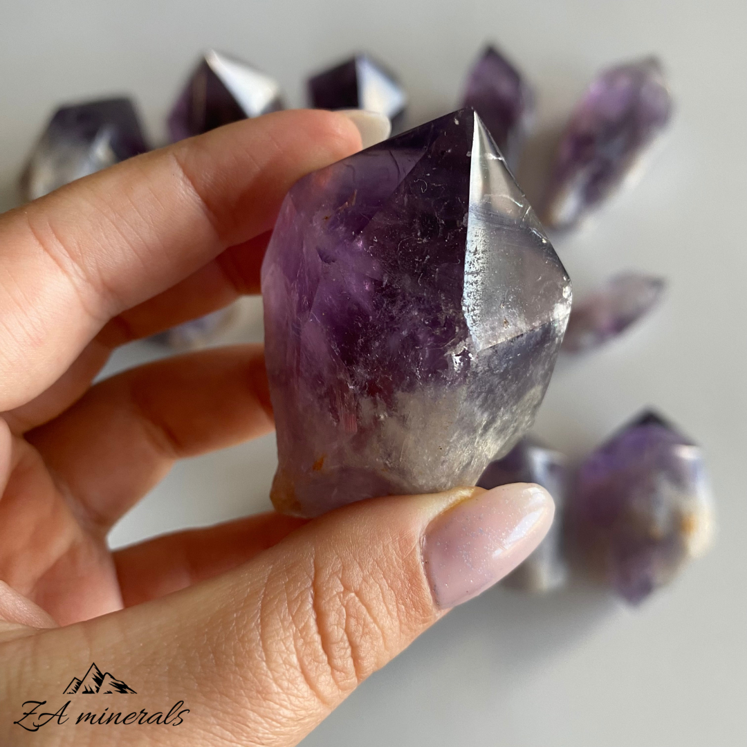 Part-Polished Amethyst Quartz (x15) 1.4kg RTS15