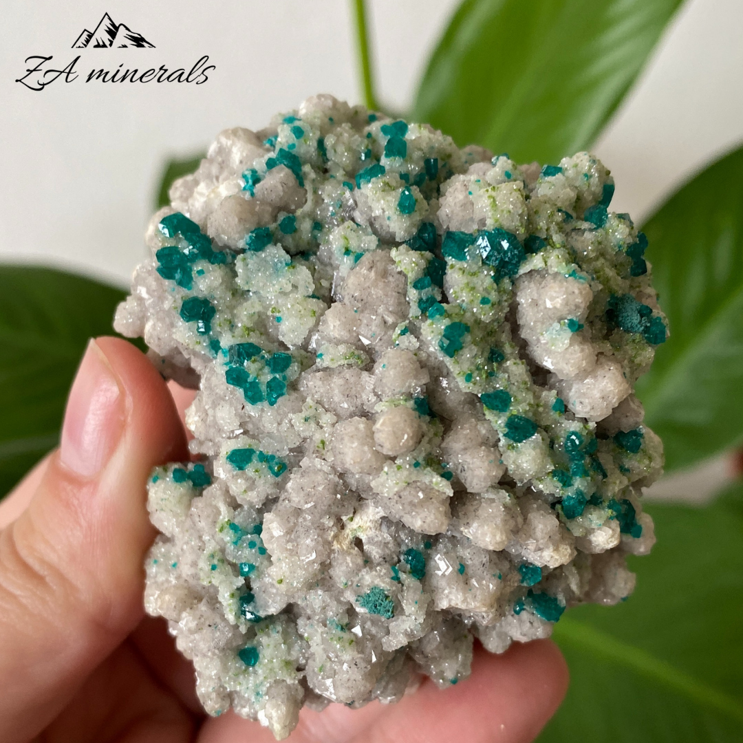 Dioptase & Calcite 158g IE5