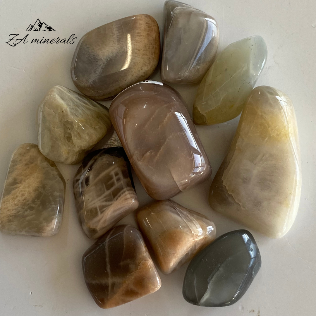 Polished Mixed Moonstone Tumbles 0.092kg IQ14