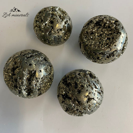 Polished Pyrite Spheres 1kg