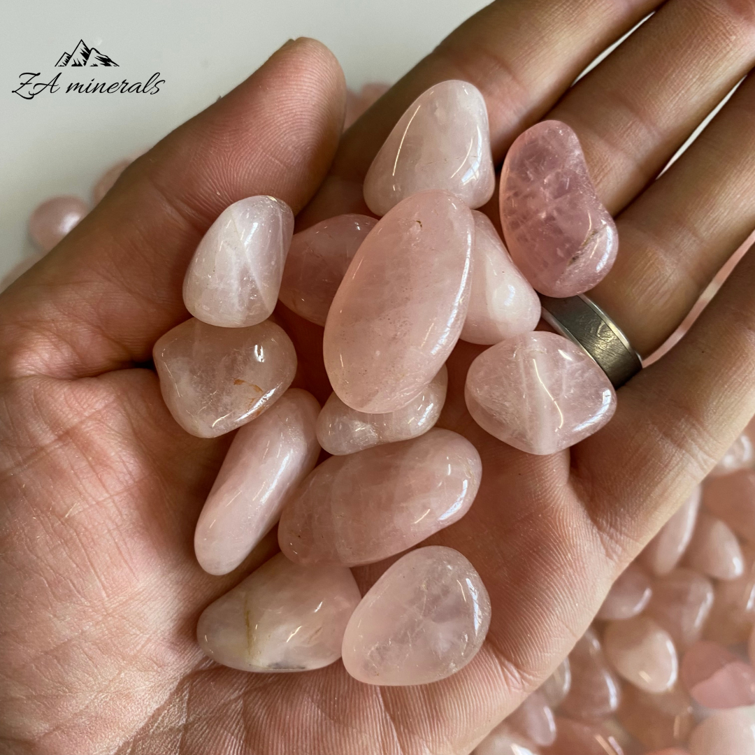 Polished Rose Quartz Tumbles 1kg