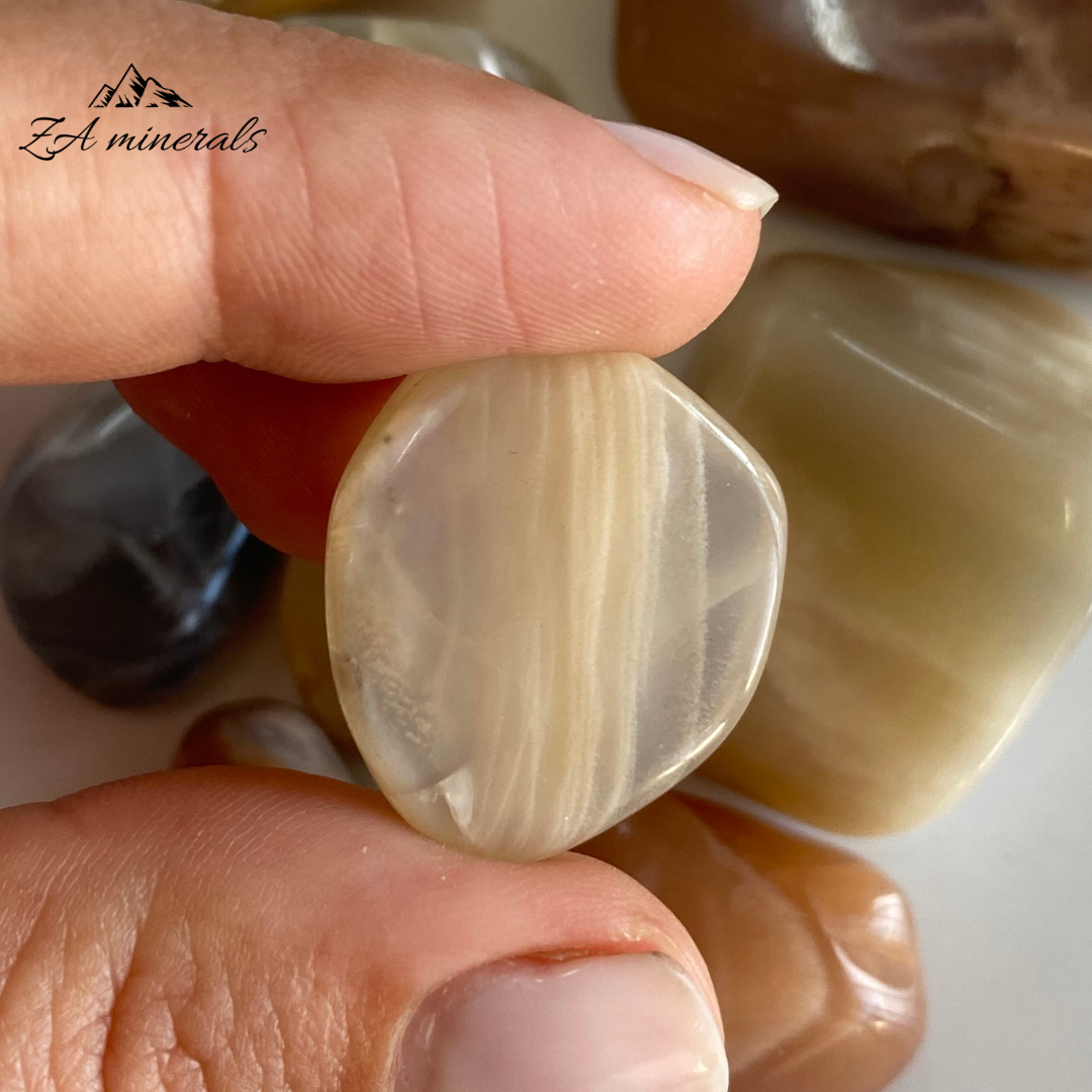 Polished Mixed Moonstone Tumbles 0.092kg IQ14