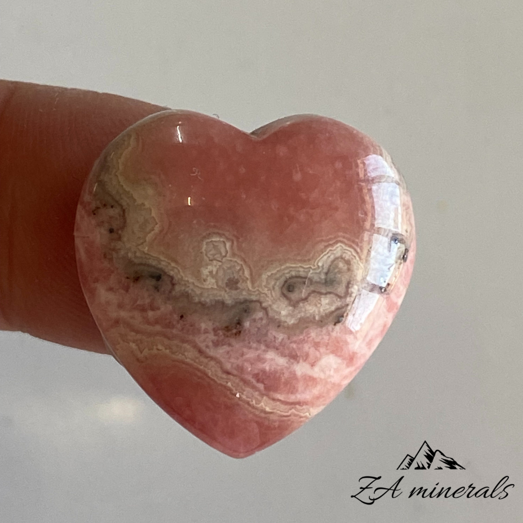 Rhodochrosite Heart Cabochon