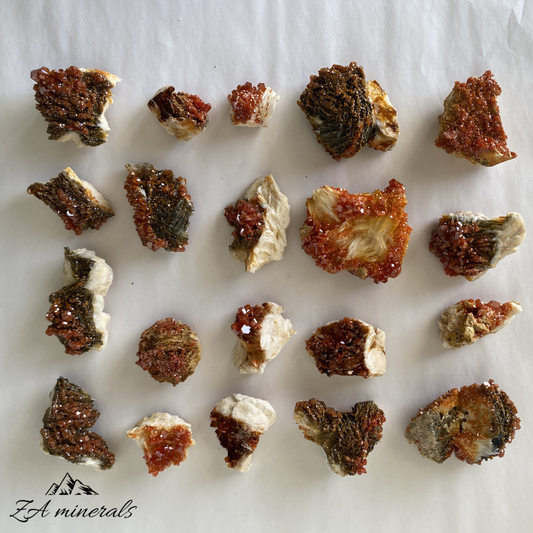 Vanadinite Barite (x19) 0.826kg RTS17