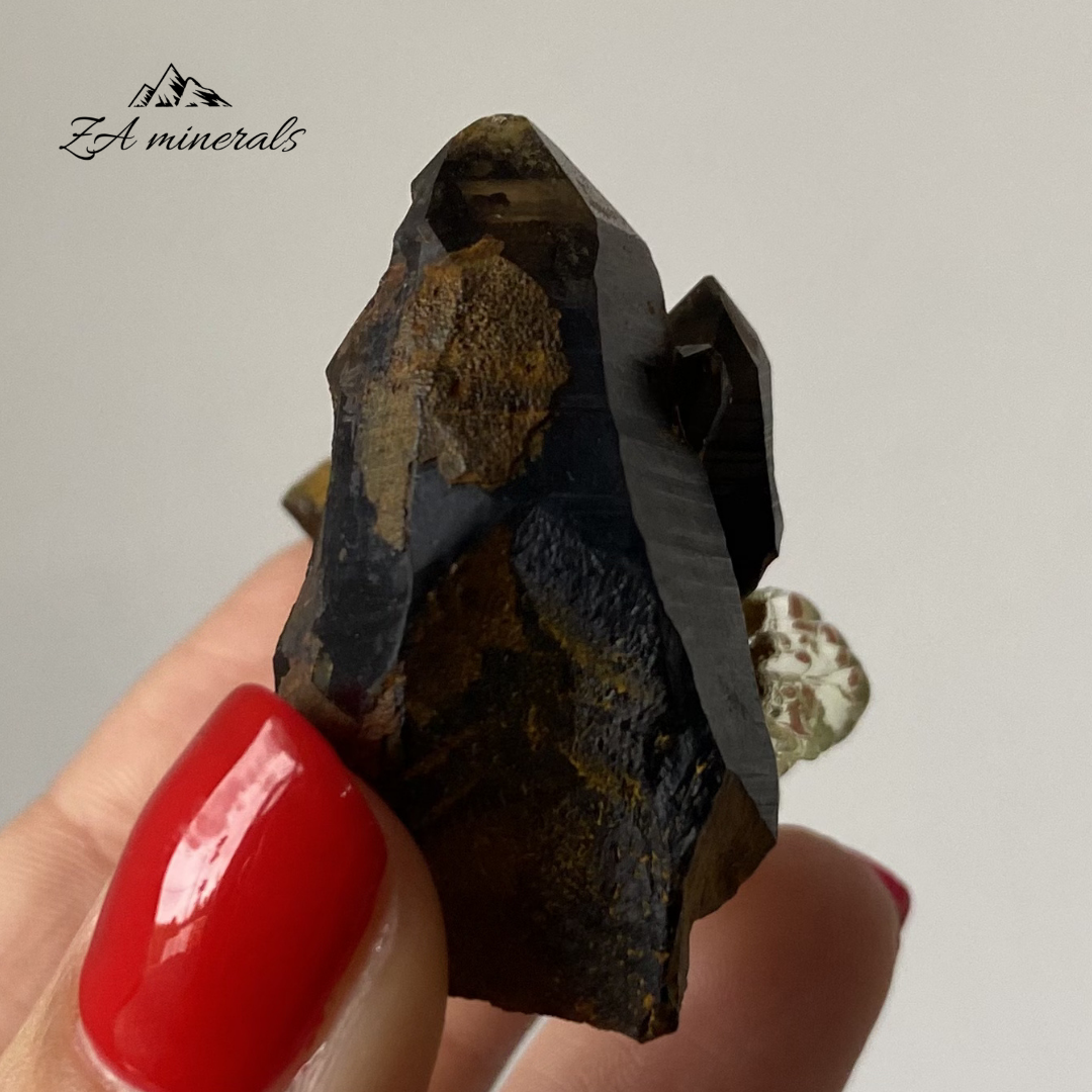 Smoky Quartz and Hyalite (Opal-AN) 0.029kg IY5