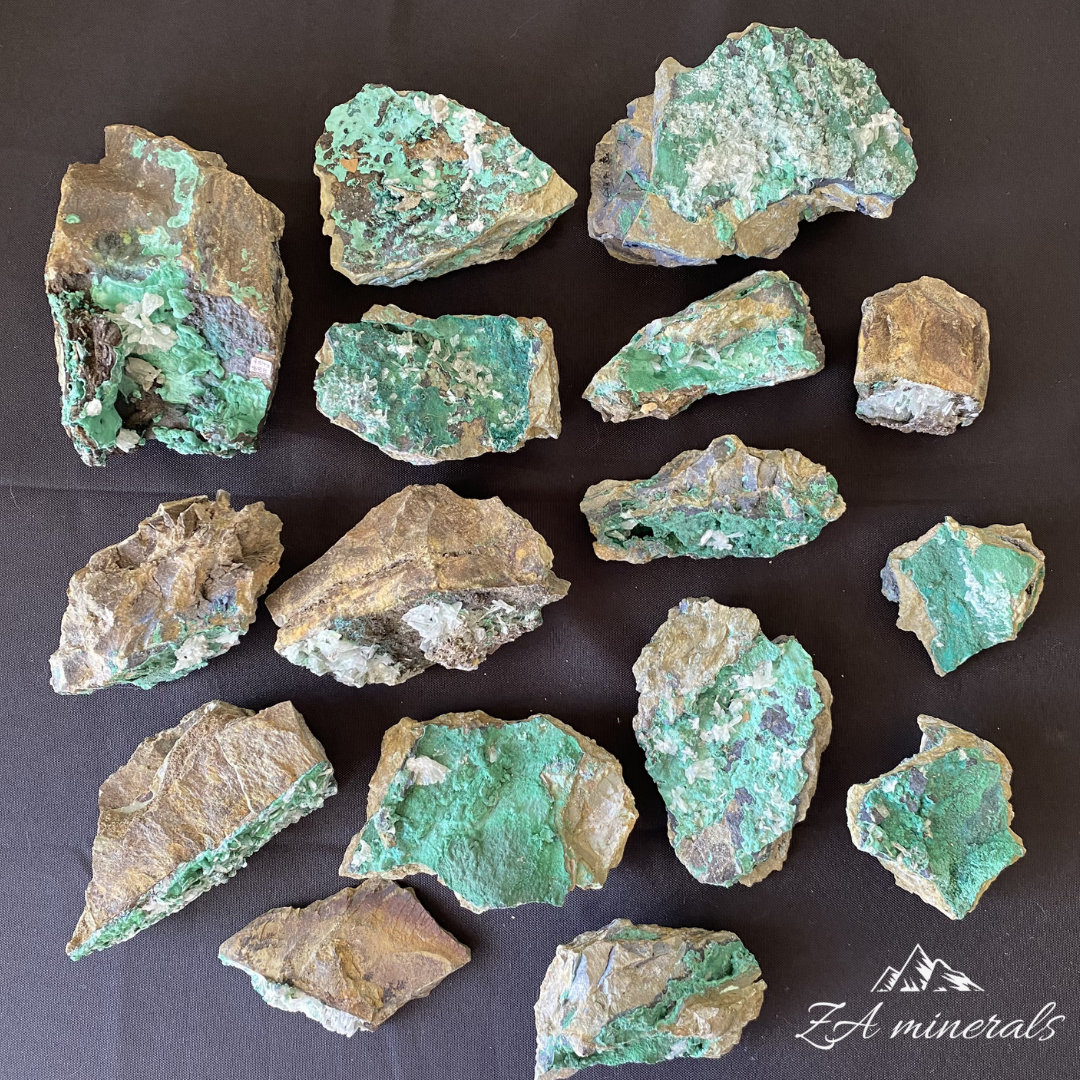 Baryte and Malachite (x16) 5kg CL3