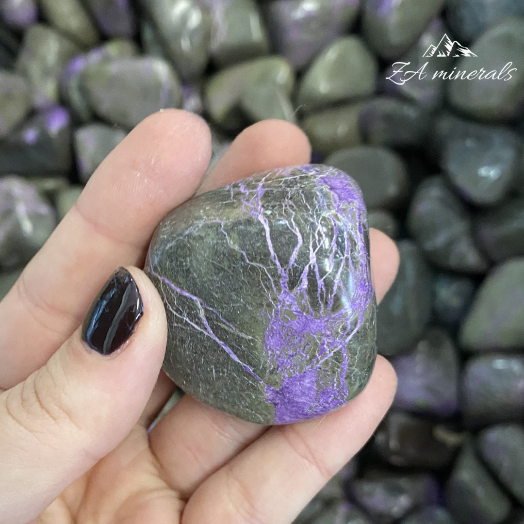 Polished Stichtite Serpentine 'Atlantisite' freeforms 15kg CL6
