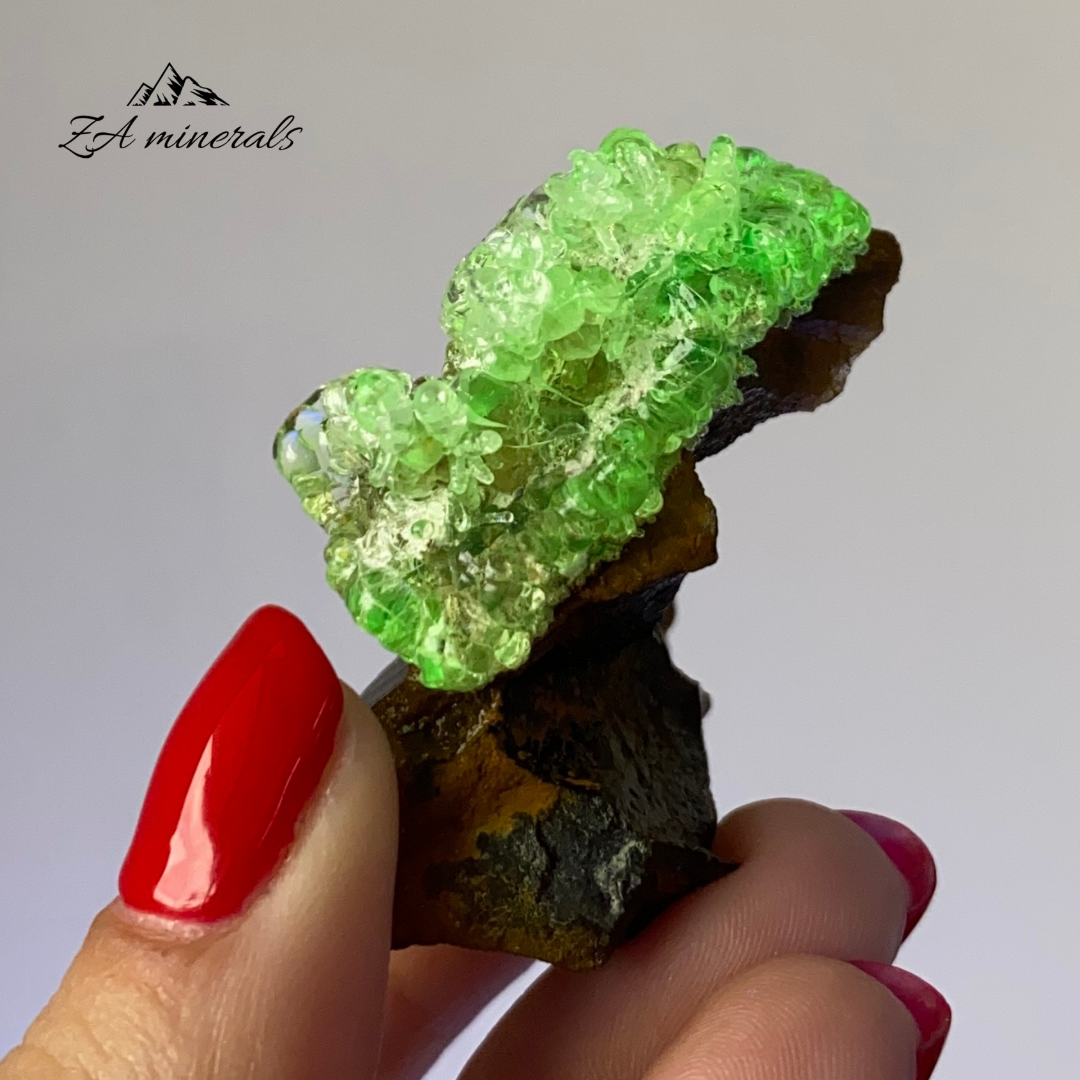 Smoky Quartz and Hyalite (Opal-AN) 0.029kg IY5